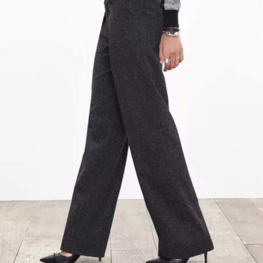 Banana Republic Charcoal Gray Tweed Pants